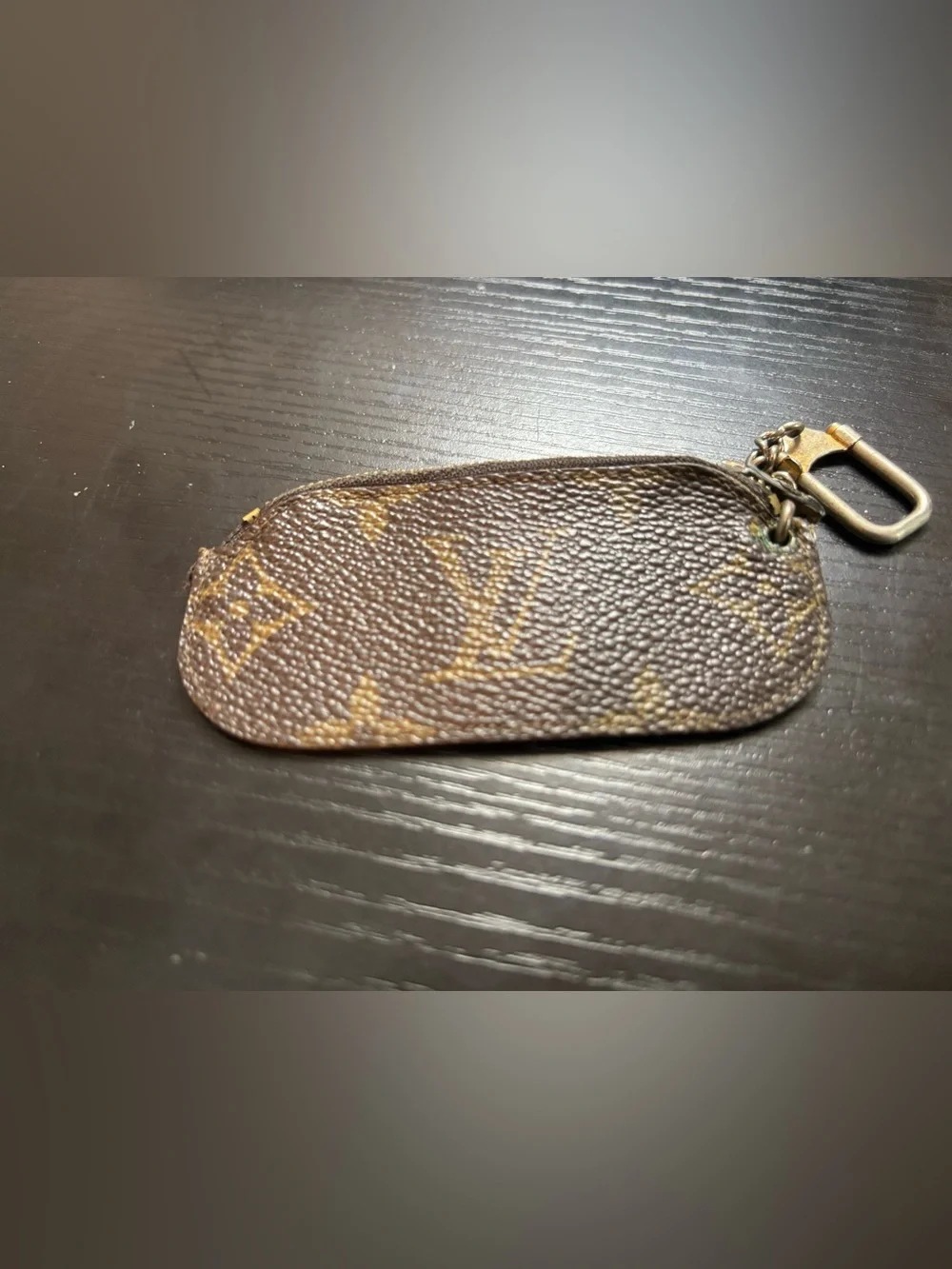 Rare Vintage Louis Vuitton Monogram Etui Crepia Coin & Key Pouch